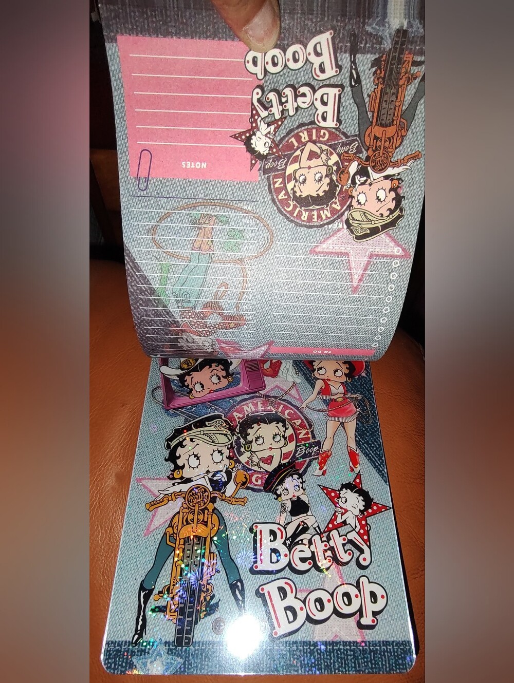 New! A5 Betty Boop Acrylic Clipboard With Paper